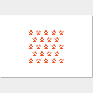 Orange Paw Posters and Art